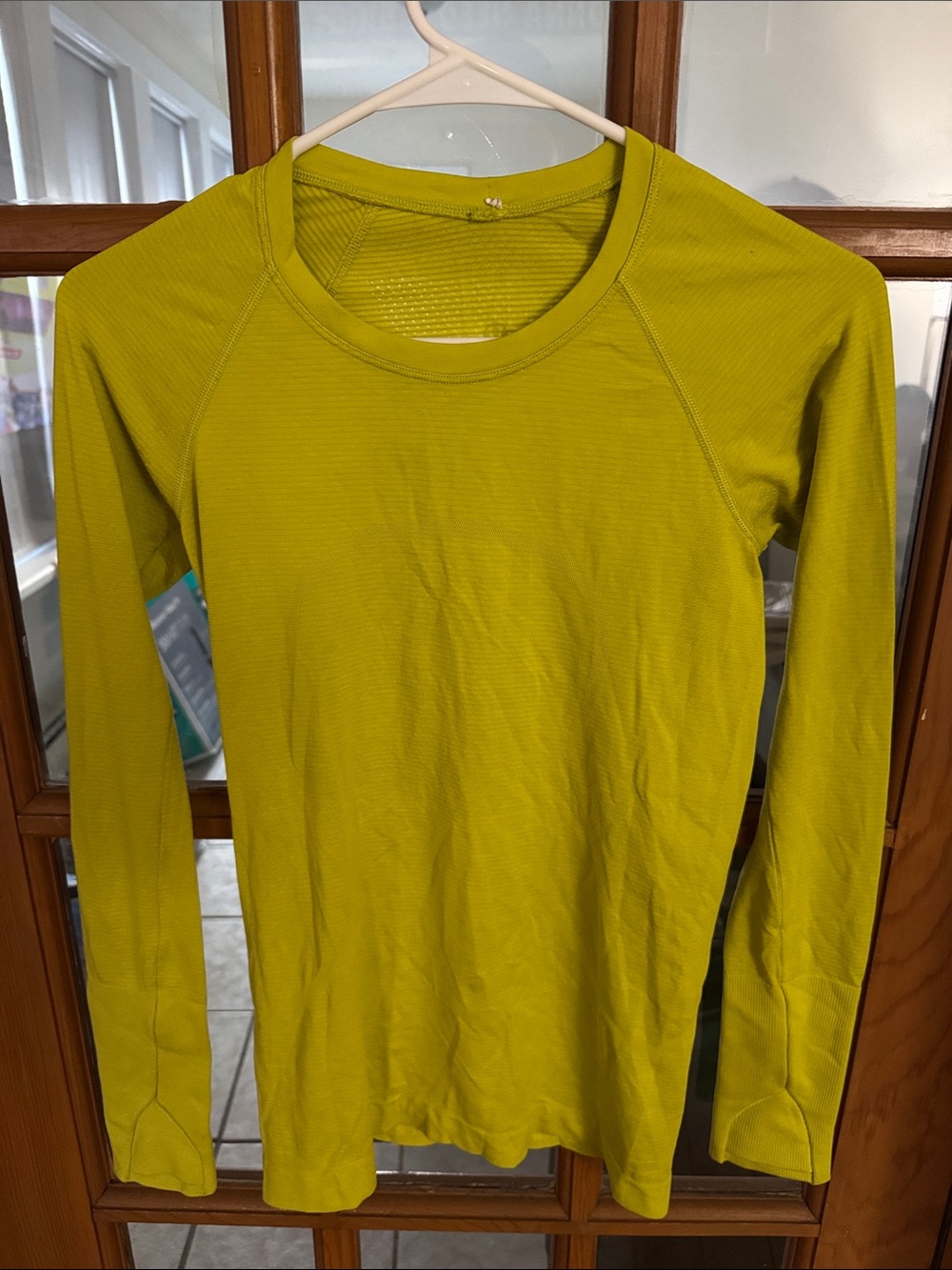 Women’s Swiftly Tech Long-Sleeve Performance Top - Lime Green